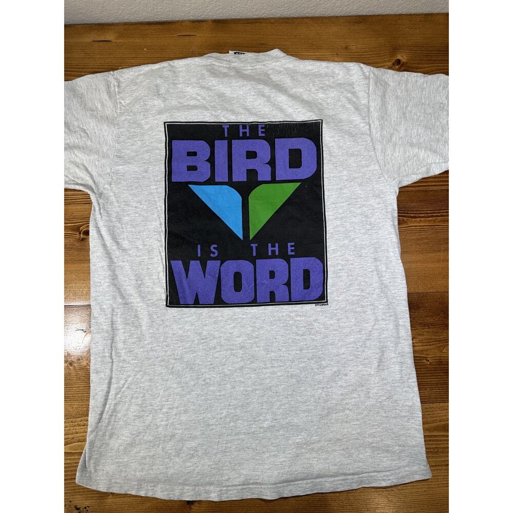 Vintage Lee Snowbird Ski Snowboard Utah Shirt Size Large Outdoors Snow 90s Grey